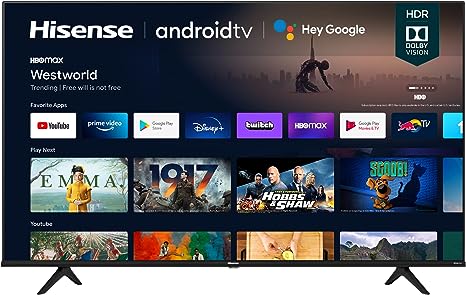 HISENSE 55A6G 55-INCH 4K ULTRA HD ANDROID SMART TV WITH ALEXA COMPATIBILITY
