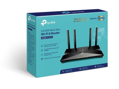 TP-Link Archer AX1500 V1.2 Dual-Band Wi-Fi 6 Router