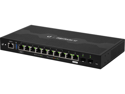 Ubiquiti EdgeRouter 12 10-Port Gigabit Router 2 SFP Ports