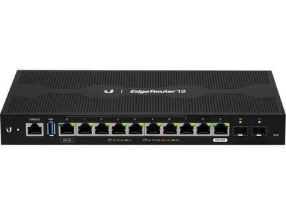 Ubiquiti EdgeRouter 12 10-Port Gigabit Router 2 SFP Ports