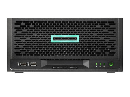 CTO Build - HPE ProLiant MicroServer Gen10 Plus v2 E-2314 2.8GHz 4-core 32GB Memory & 2xDC600M 960GB 4LFF-NHP 180W External PS Server