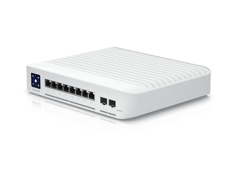 Ubiquiti (USW-Enterprise-8-PoE) 8-Port 2.5 GbE PoE+ 120W Switch w/ 2x 10G SFP+ Uplinks