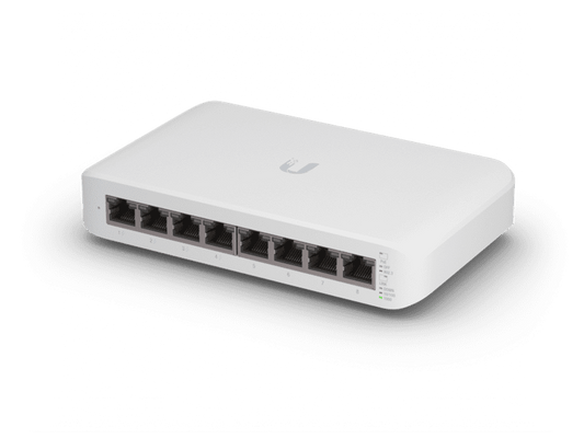 Ubiquiti UniFi Switch Lite 8 Port Gigabit Managed Switch, 4-Port PoE+ 52W