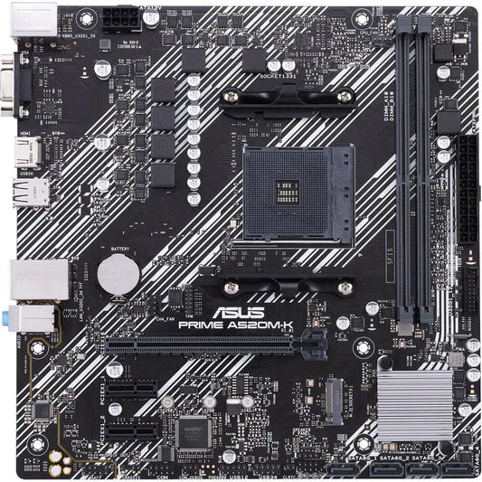 ASUS PRIMe A520M-K AM4 AMD A520 Micro ATX motherboard carte mère - ADYASTORE casablanca maroc