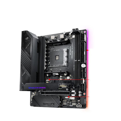 ASUS ROG CROSSHAIR VIII IMPACT AMD AM4 X570 Mini-DTX enthusiast gaming motherboard carte mère - ADYASTORE casablanca maroc