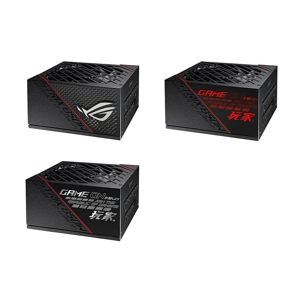 ASUS ROG STRIX 850W 80 PLUS Gold ROG heatsinks Axial-tech fan design dual ball fan bearings Power Supply Unit - ADYASTORE casablanca maroc