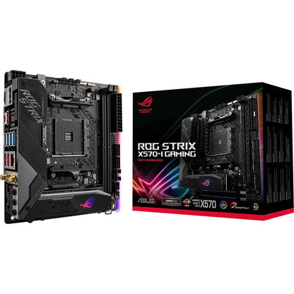 ASUS ROG Strix X570-I Gaming AM4 AMD X570 Mini ITX AMD motherboard carte mère - ADYASTORE casablanca maroc