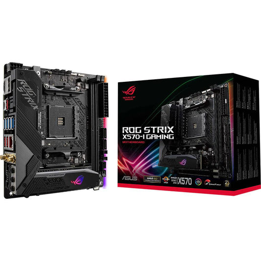 ASUS ROG Strix X570-I Gaming AM4 AMD X570 Mini ITX AMD motherboard carte mère - ADYASTORE casablanca maroc