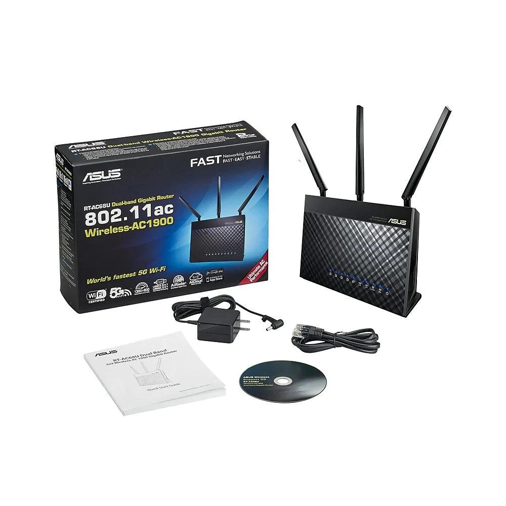 ASUS RT-AC68U Dual Band AC1900 WiFi Gigabit Router - ADYASTORE casablanca maroc