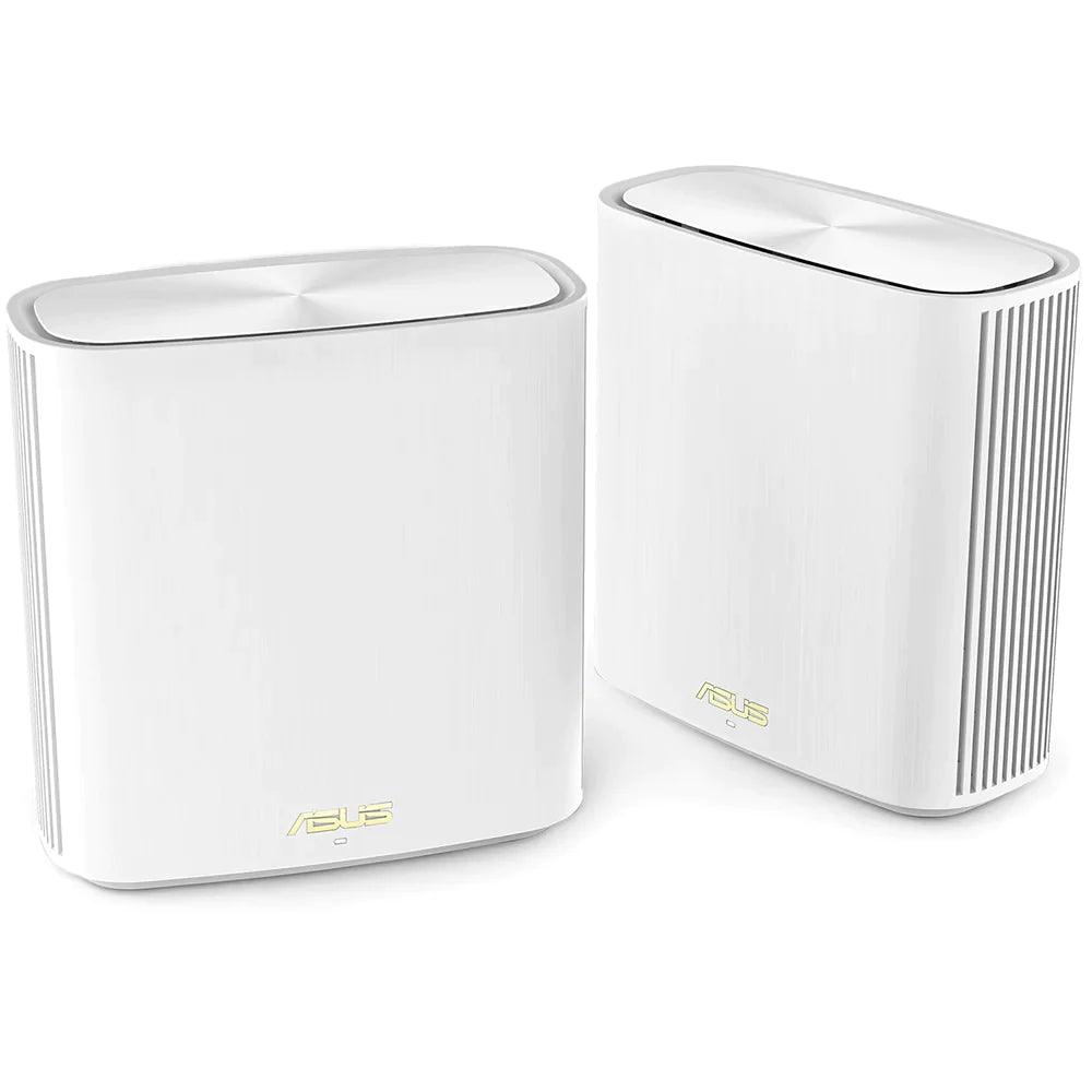 ASUS ZenWiFi XD6 White Dual-Band Mesh WiFi 6 System Cover Up to 5400 sq ft with 1.5 GHz tri-core processor and 512MB RAM - ADYASTORE casablanca maroc