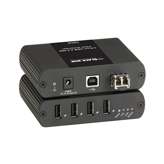 Black Box IC404A-R2 4 PORT USB 2.0 MM FIBER EXTENDER - ADYASTORE casablanca maroc