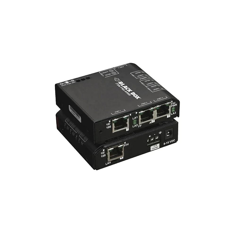 Black Box LBH101A-P Industrial 10Base-T/100Base-TX PoE Ethernet Switch - Extreme Temperature, 4-Port - ADYASTORE casablanca maroc