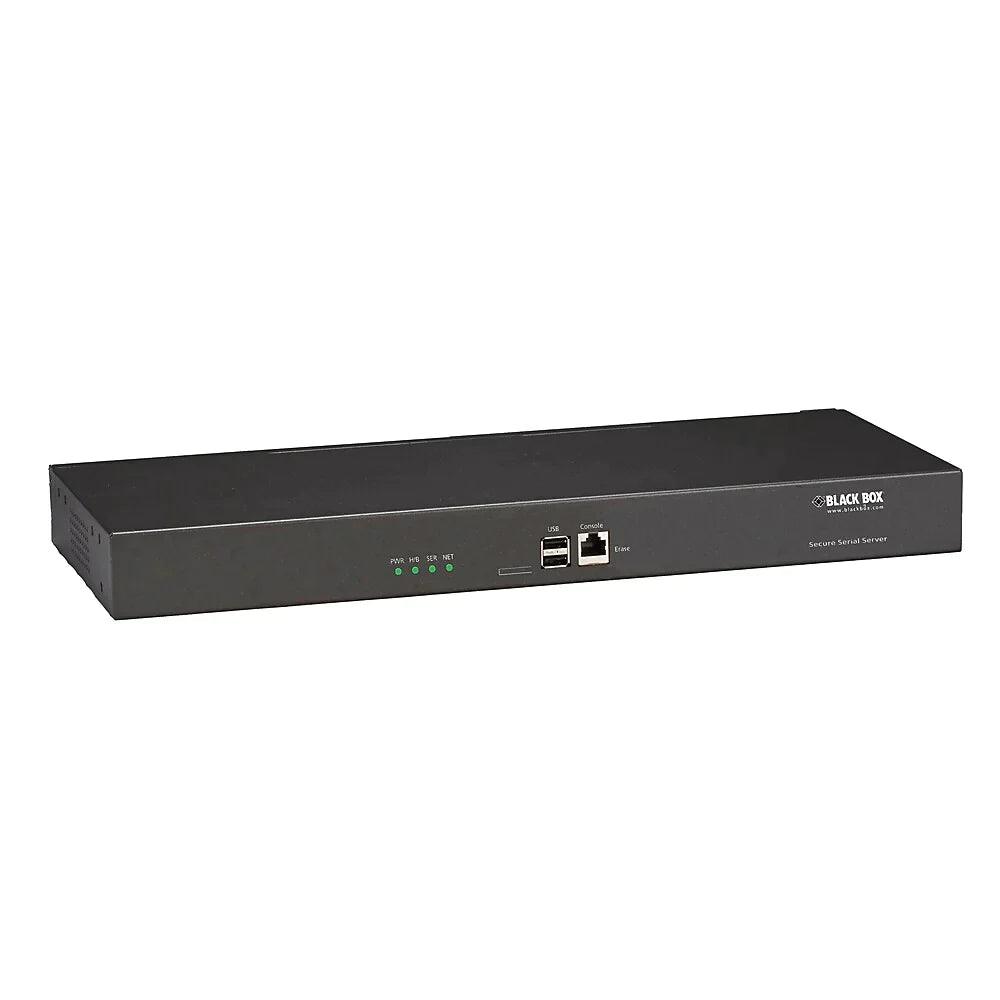 Black Box LES1516A LES1500 Series Console Server - Cisco Pinout, (16) RS-232 RJ45, (2) 10/100/1000-Mbps RJ45 - ADYASTORE casablanca maroc