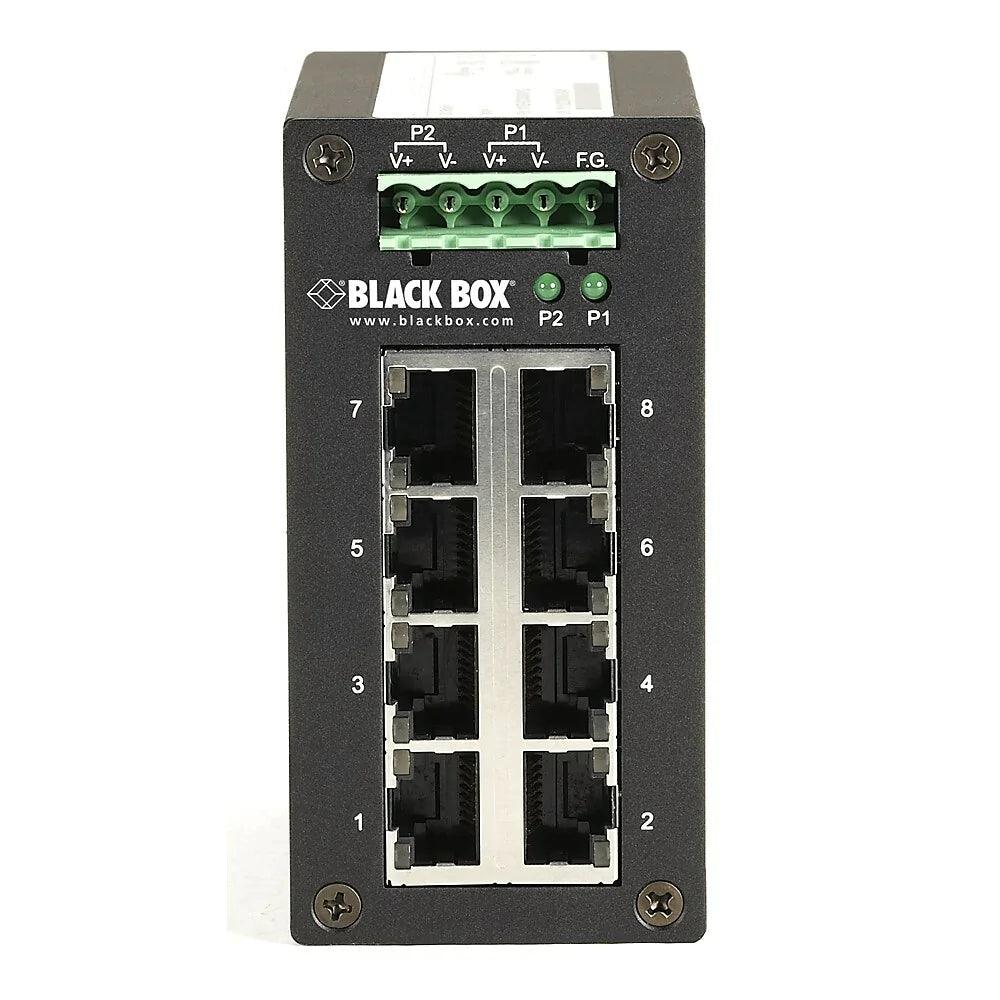 Black Box LGH008A Industrial Gigabit Ethernet Switch - Hardened Temperature, 8-Port - ADYASTORE casablanca maroc