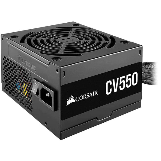 Corsair CV Series CV550 - 550Watt 80 Plus Bronze Certified Power Supply - Black - ADYASTORE casablanca maroc