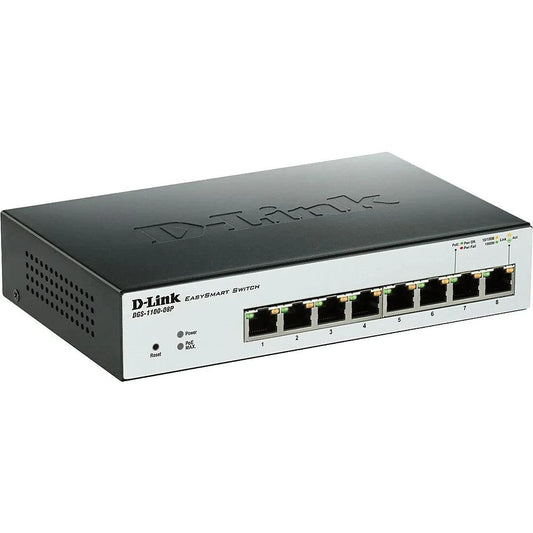 D-Link 8 Port EasySmart Gigabit Desktop Switch with PoE - ADYASTORE casablanca maroc