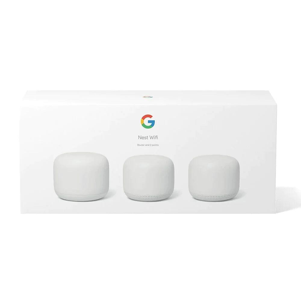 Google Nest Wifi Router and 2 Points - White - ADYASTORE casablanca maroc