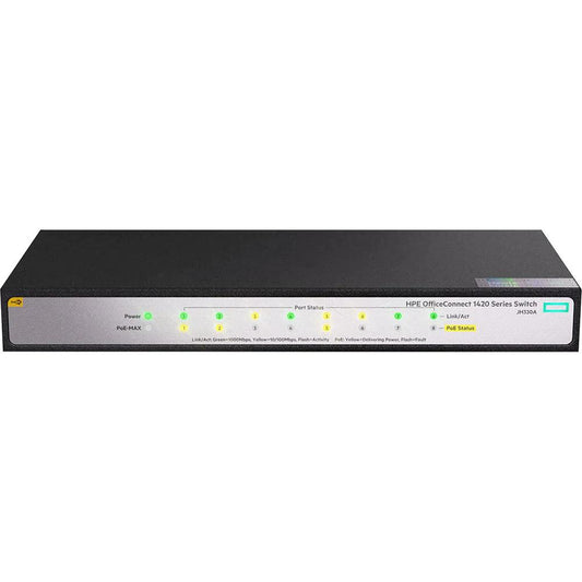 HP 1420 8G PoE+ (64W) Switch L6-20 220V-NA - ADYASTORE casablanca maroc