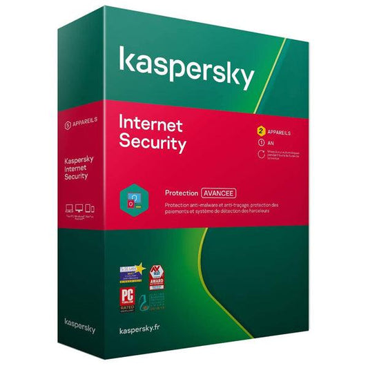 KASPERSKY INTERNET SECURITY-2 APPAREIL - ADYASTORE casablanca maroc
