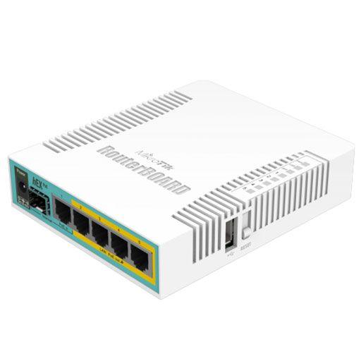 MikroTik hEX PoE RB960PGS 5-Port Gigabit Router w/SFP (4-Port PoE) - ADYASTORE casablanca maroc