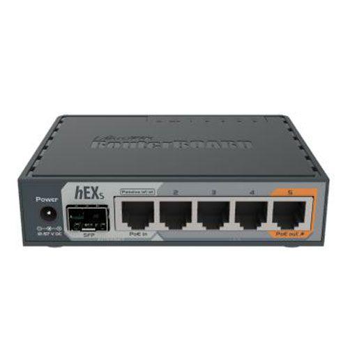 MikroTik hEX S 5 Gigabit Port Dual-Core 880MHz Ethernet Router w/SFP Level 4 - ADYASTORE casablanca maroc