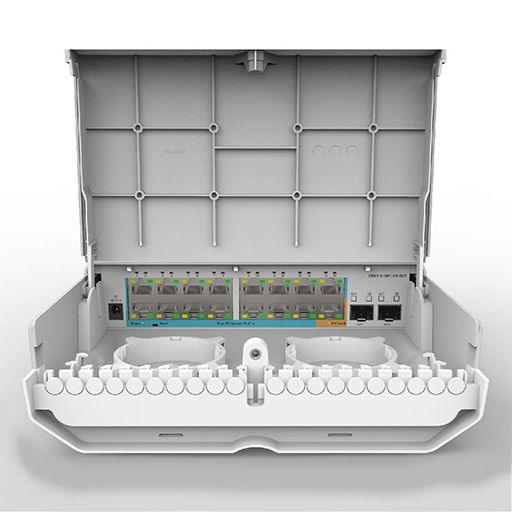 MikroTik netPower 15FR 18-Port Outdoor Switch with 15-Port Reverse PoE and SFP - ADYASTORE casablanca maroc