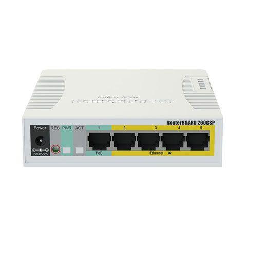 MikroTik RouterBOARD RB260GSP (Complete with enclosure, power supply, fiber-enabled) - ADYASTORE casablanca maroc