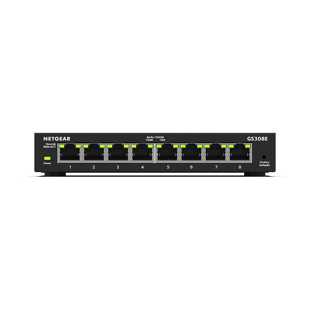 NETGEAR 8-Port Gigabit Ethernet Smart Managed Plus Switch (GS308E) - ADYASTORE casablanca maroc