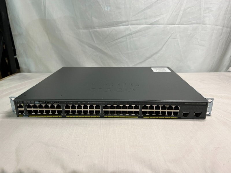 **Used** Cisco WS-C2960X-48LPD-L V02 Catalyst 48-Port GigE PoE+ 370W, 2 x 10G SFP+ switch