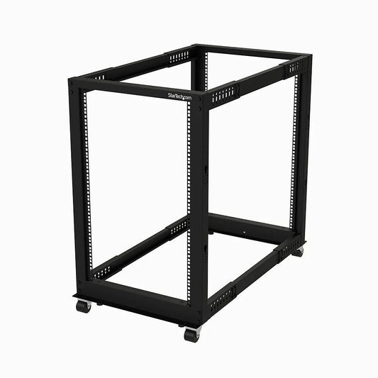 StarTech 18U 4-Post Adjustable Depth Open Frame Rack - ADYASTORE casablanca maroc