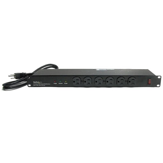 StarTech 1U Rack mount 16 Outlet PDU Power Distribution Unit 125V 15A (12A UL), 19" - ADYASTORE casablanca maroc