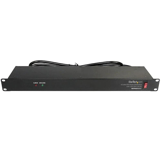 StarTech 1U Rackmount 8 Outlet PDU Power Distribution Unit 125V 15A (12A UL), 19" - ADYASTORE casablanca maroc