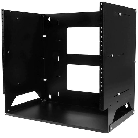 StarTech Wall-Mount Server Rack with Built-in Shelf, Solid Steel, 8U (WALLSHELF8U) - ADYASTORE casablanca maroc