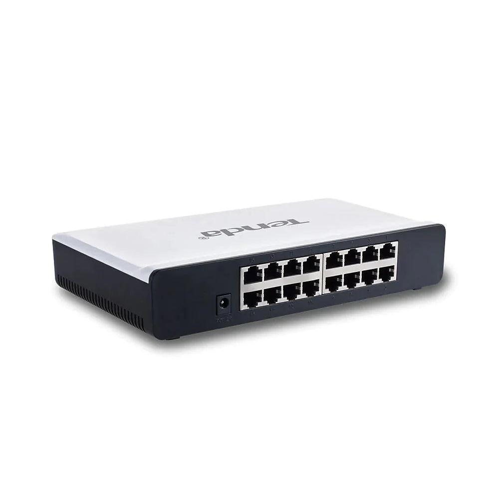 Tenda S16 16-Port 10/100 Fast Desktop Switch (NET-TD-S16) - ADYASTORE casablanca maroc