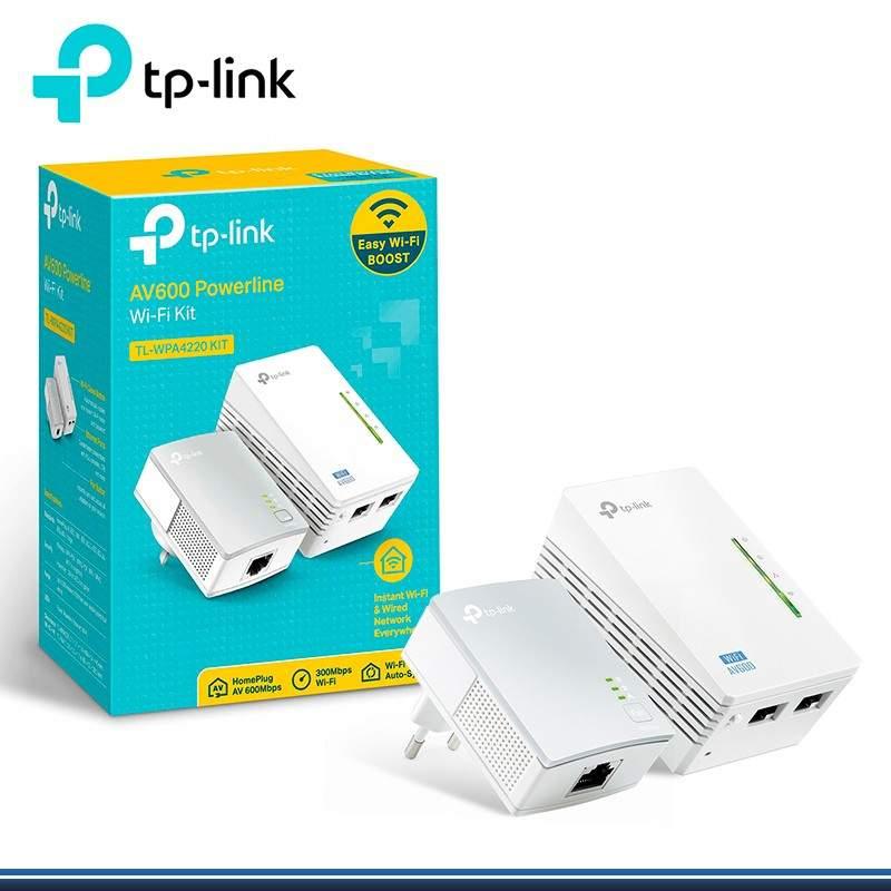 Pack de 2 CPL WiFi TP-link AV600 + WiFi N 300 Mbps (TL-WPA4220KIT) prix  Maroc