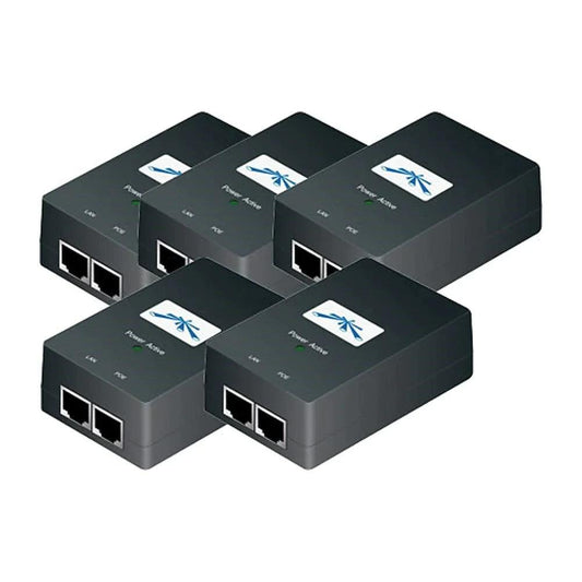 Ubiquiti 5-Pack Poe Injector 24Vdc 24W (POE-24-24W-5P) - ADYASTORE casablanca maroc