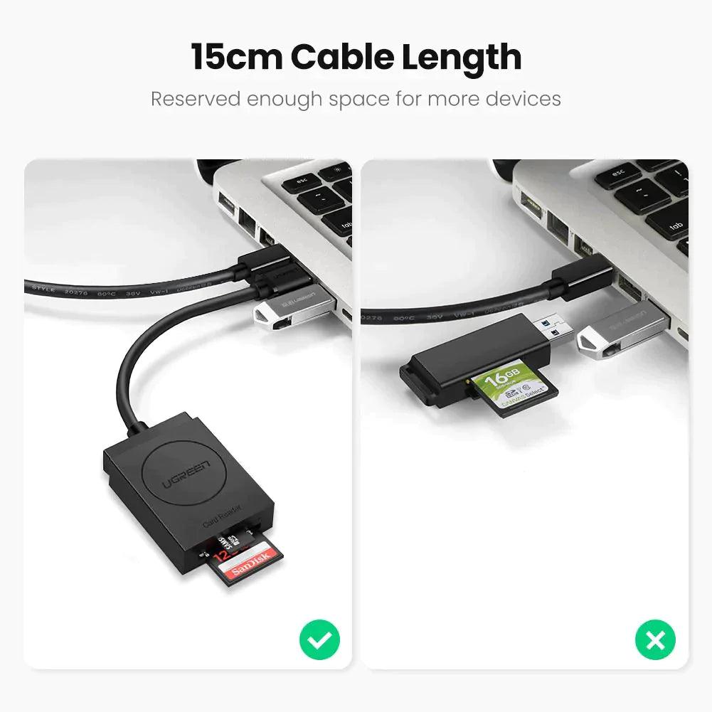 Ugreen 2-in-1 USB 3.0 SD/TF Card Reader - ADYASTORE casablanca maroc