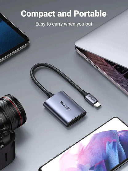 Ugreen 2 in 1 USB C SD Card Reader - ADYASTORE casablanca maroc