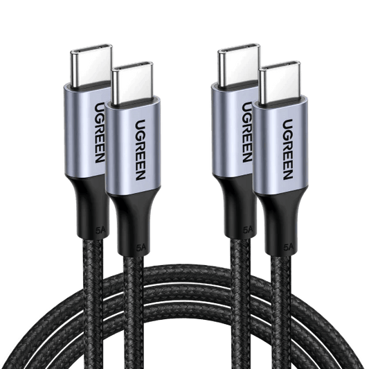 UGREEN 2 Pack USB C to USB C Charger Cable 100W 65W Power Delivery - ADYASTORE casablanca maroc