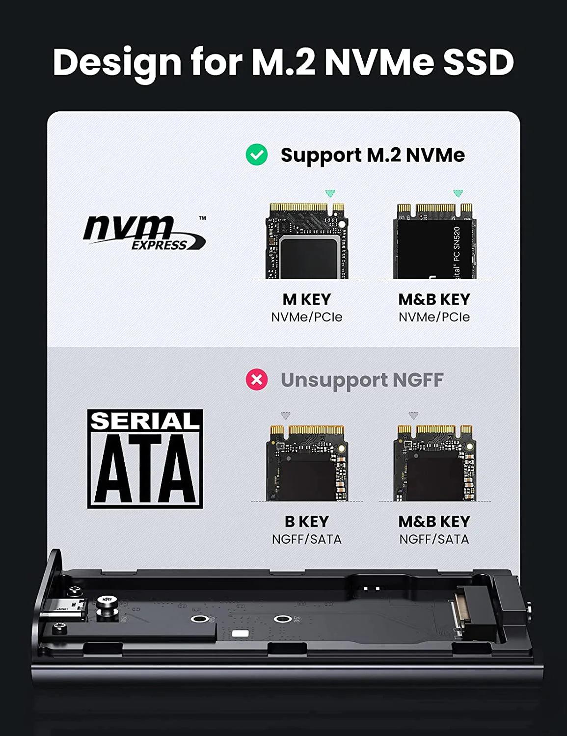 UGREEN M.2 NVMe SSD Enclosure Adapter - ADYASTORE casablanca maroc