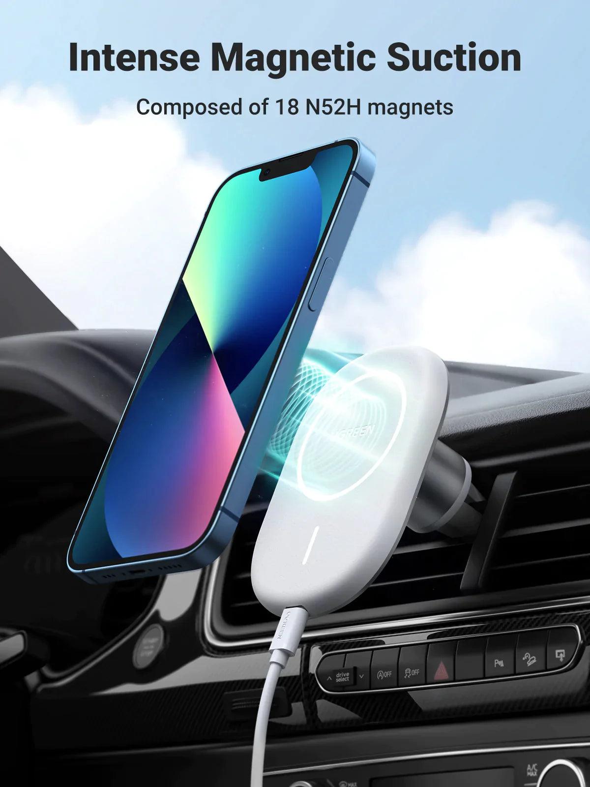 Ugreen Magnetic Wireless Car Charger - ADYASTORE casablanca maroc