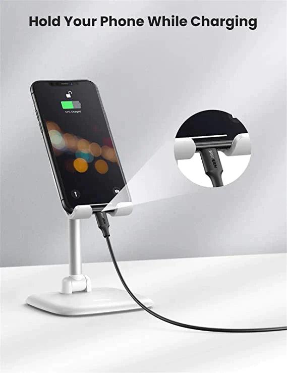 UGREEN Mobile Phone Stand Desk Video Call Holder Adjustable Flexible Foldable Travel Mount - ADYASTORE casablanca maroc