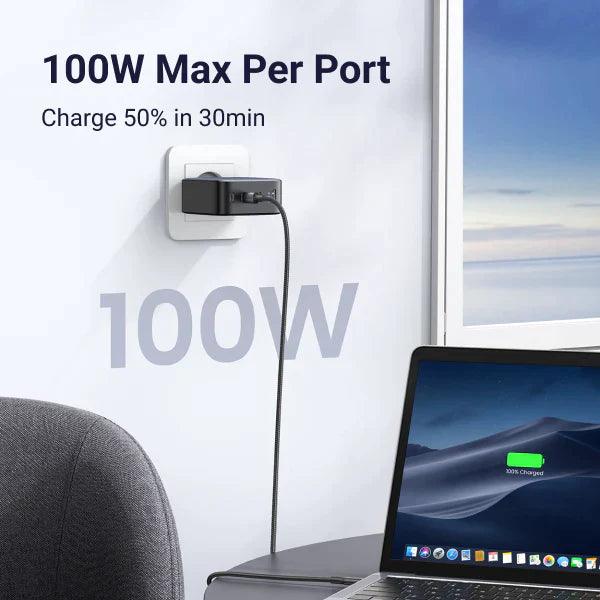 Ugreen Nexode 100W USB C Wall Charger - 4 Ports - ADYASTORE casablanca maroc