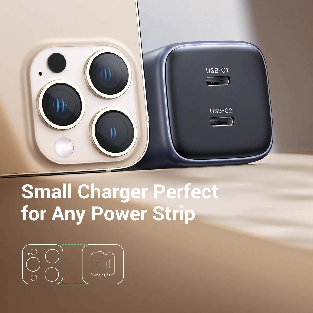 Ugreen Nexode Mini 45W Dual USB C Charger - ADYASTORE casablanca maroc