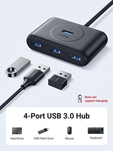 UGREEN USB 3.0 Hub with 1M Long Cable, 4 Port USB Splitter Support 5Gbps Data Transfer - ADYASTORE casablanca maroc