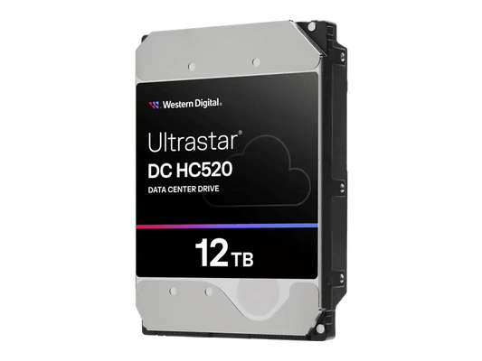 WD Ultrastar DC HC520 12TB 3.5"  SATA 7200RPM SE Enterprise Hard Drive