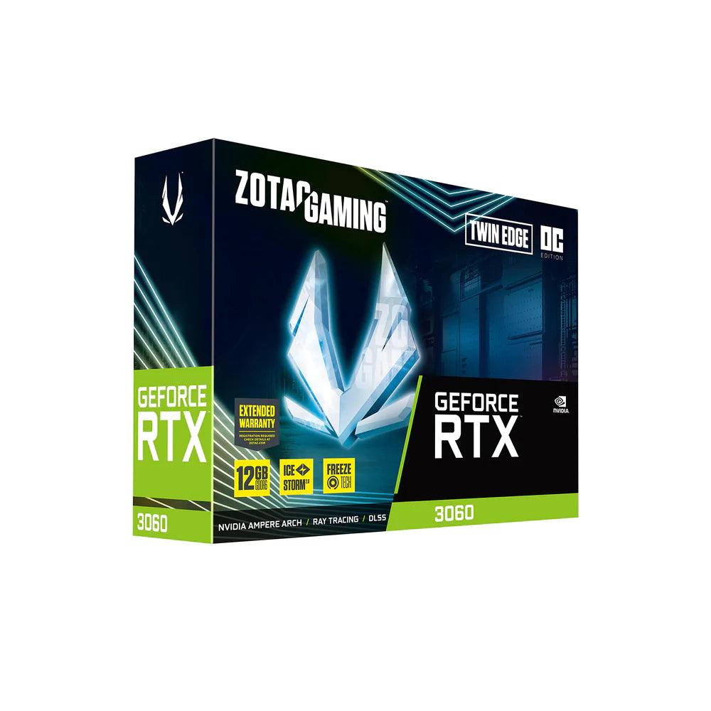 ZOTAC Gaming GeForce RTX 3060 Twin Edge OC 12GB GDDR6 Graphics Card - ADYASTORE casablanca maroc