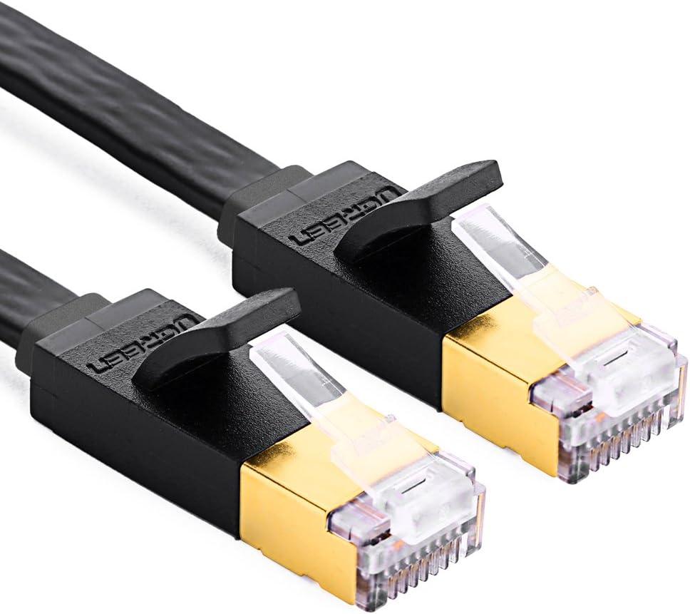 UGREEN 11262 Network Cable 3 m Cat7 U/FTP (STP) Black - Network Cable (3 m, Cat7, U/FTP (STP), RJ-45, RJ-45, Black) - ADYASTORE casablanca maroc